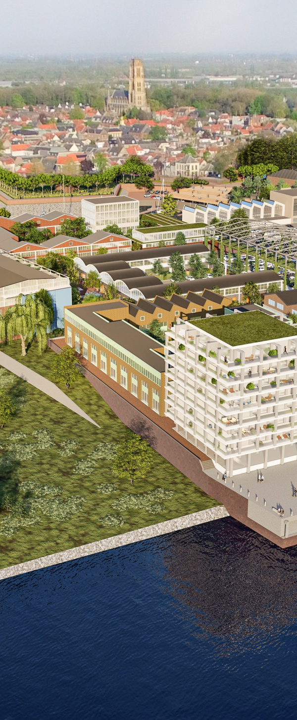 Buitenstad Zaltbommel luchtfoto