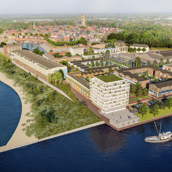 Buitenstad Zaltbommel luchtfoto